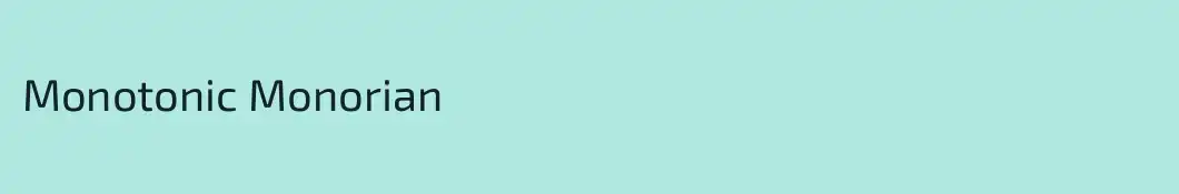 Monotonic Monorian